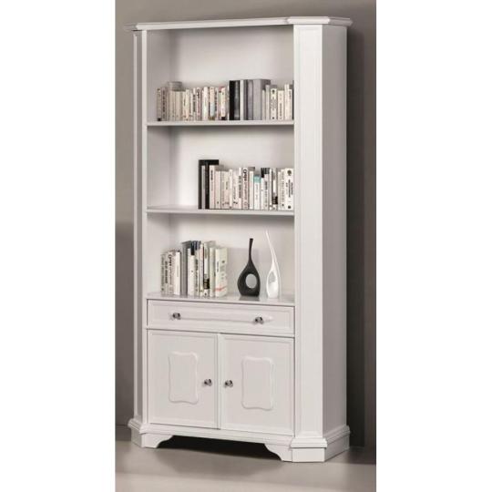 domus polcos feher shabby provanszi szekreny konyvespolc klasszikus konyvszekreny country mediterran rusztikus elegans nyitott magas butor nappali iroda.JPG